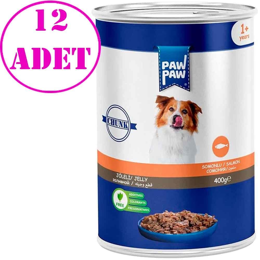 Paw Paw Köpek Konservesi Somonlu 400 Gr 12 AD