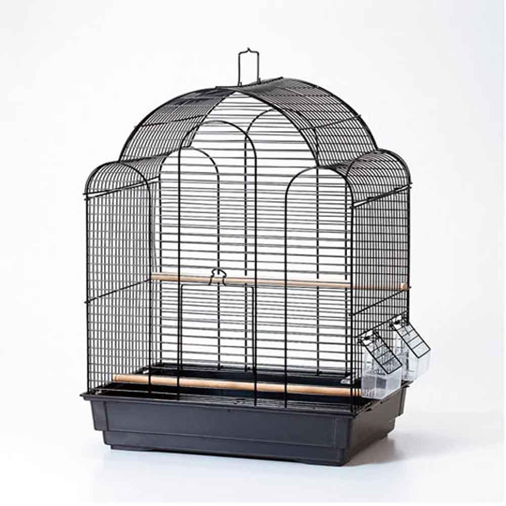 Euro Gold Paraket Kafesi Oval Çatılı Siyah
