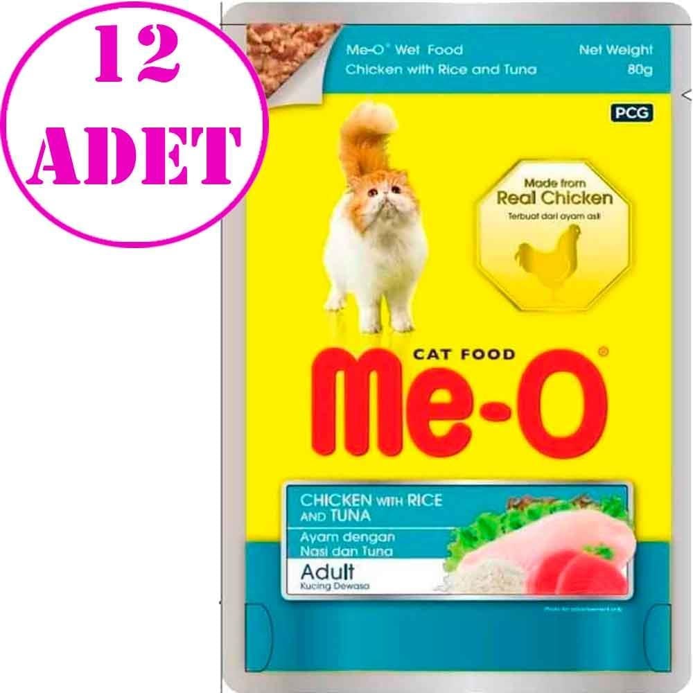 Meo Kedi Konservesi Ton Balıklı 80gr 12 AD
