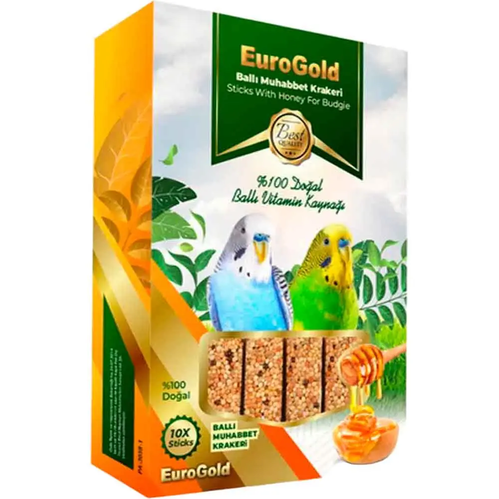 Eurogold Muhabbet Kuşu Ballı Krakeri 10'Lu Paket
