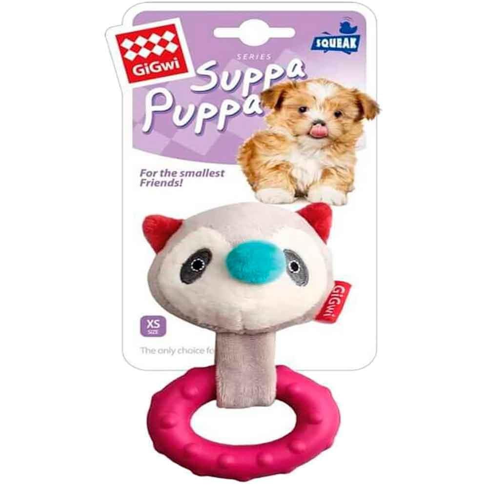 Gigwi Köpek Diş Kaşıma Oyuncağı Suppa Puppa Sesli Rakun 20 Cm
