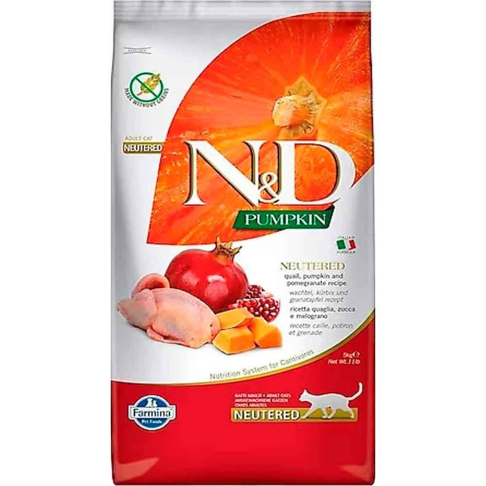 ND BalKabaklı Tahılsız Bıldırcın Kısırlaştırılmış Kedi Maması 10 KG