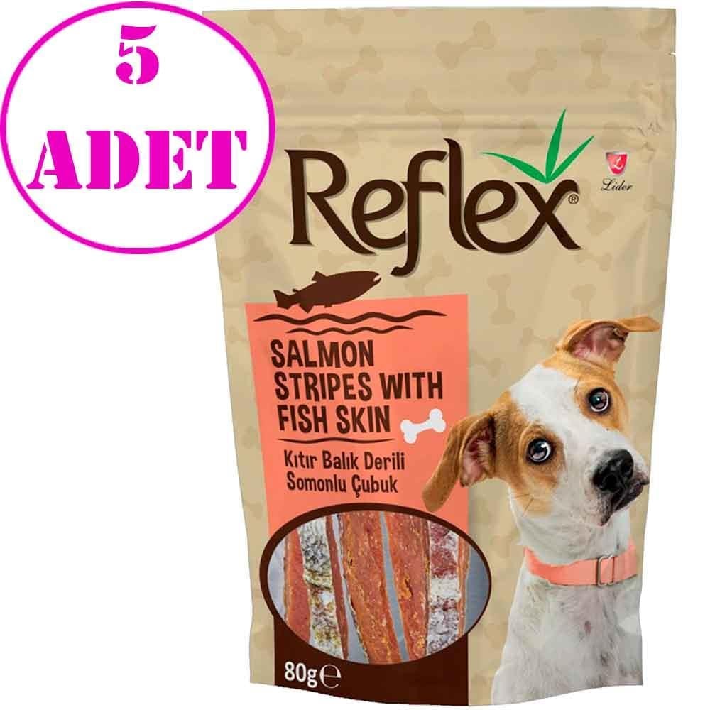 Reflex Balık Deri Sargılı Somon Etli Çubuk 80 Gr 5 AD