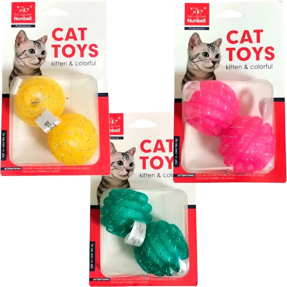 Nunbell Kedi Oyuncağı Simli Top