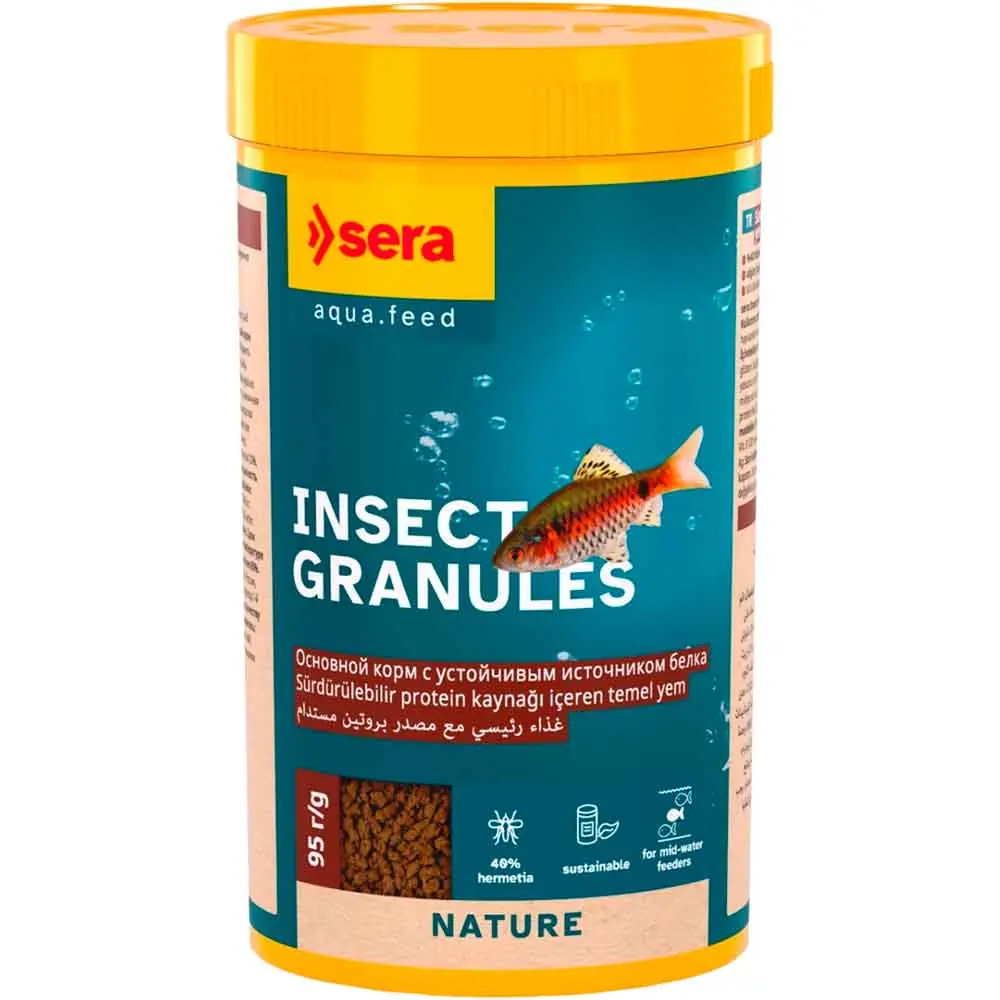 Sera İnsect Nature Tropikal Granül Balık Yemi 250 ML