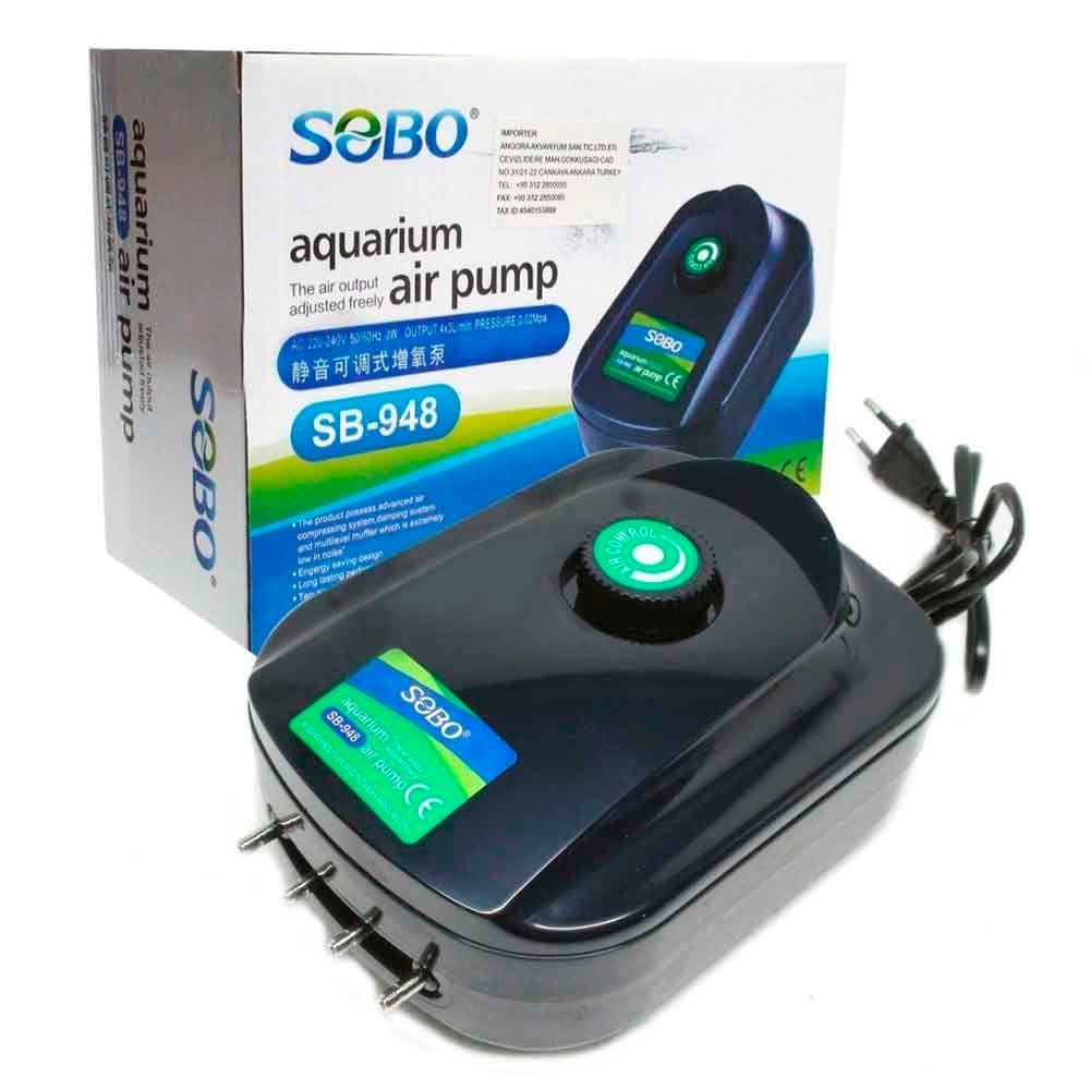 Sobo Dört Çıkışlı Akvaryum Hava Motoru SB-948