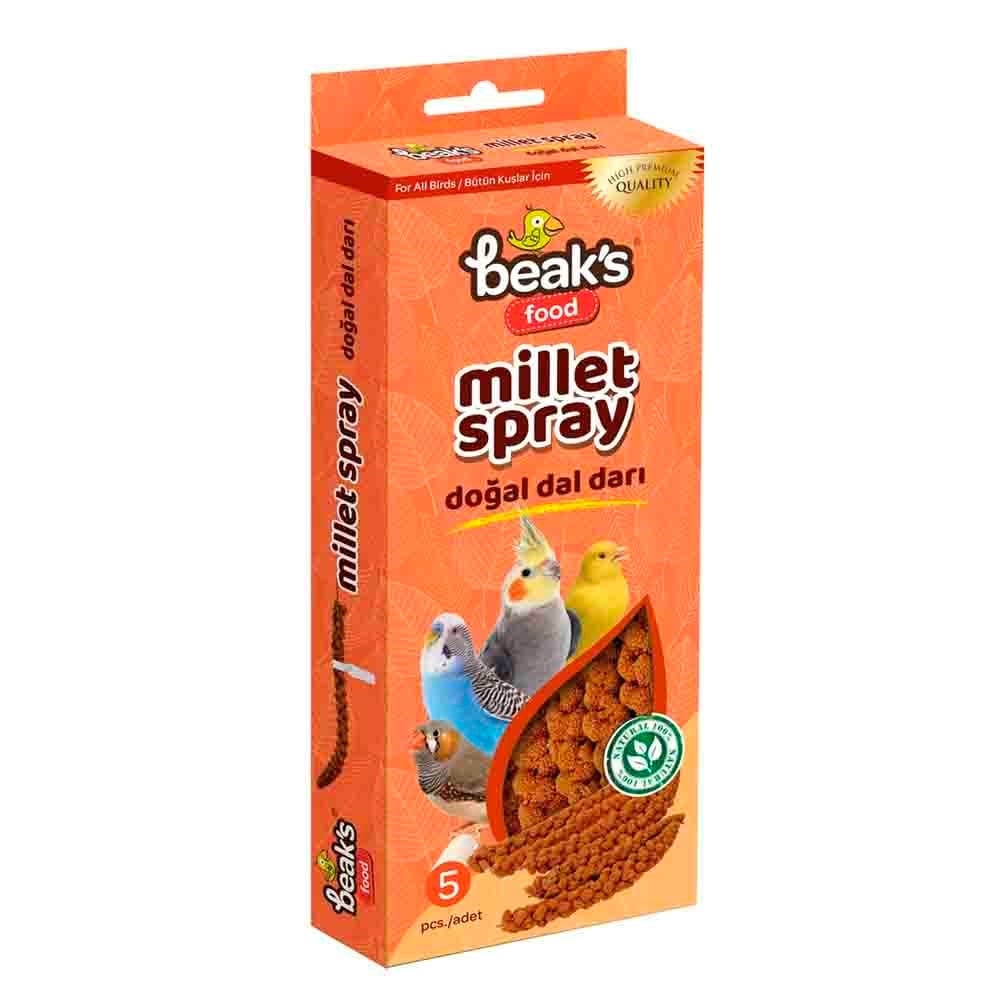 Beaks Kuşlar İçin Doğal Kızıl Darı Dalı