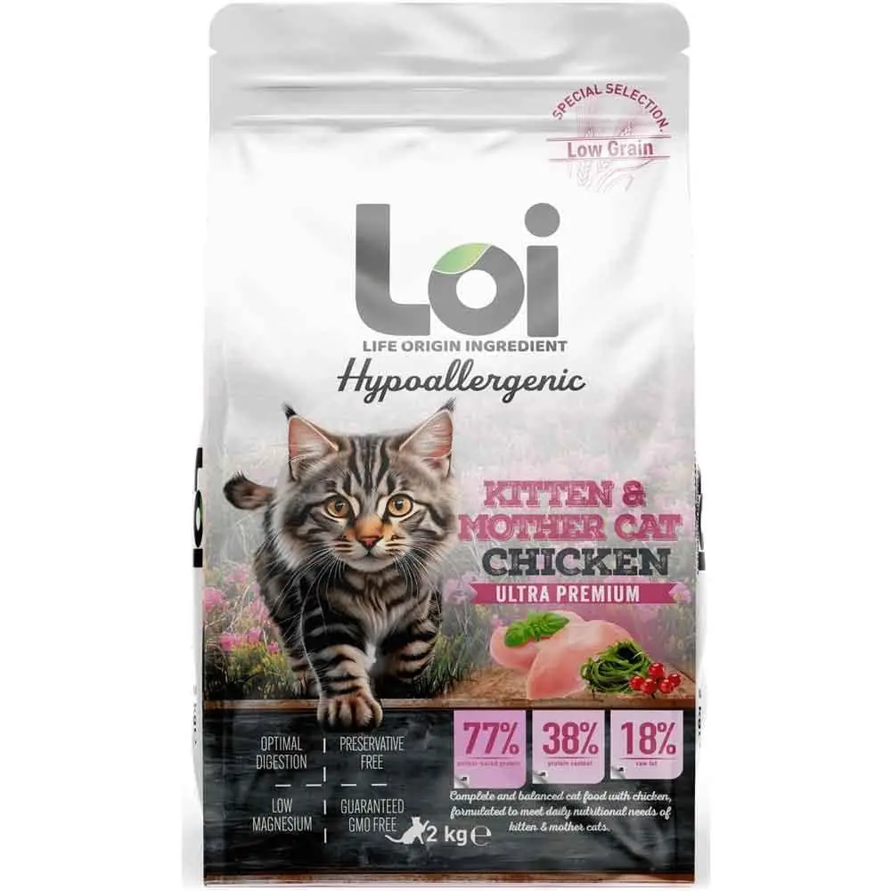 Loi Hipoalerjenik Yavru Kedi Maması Tavuklu 2 Kg