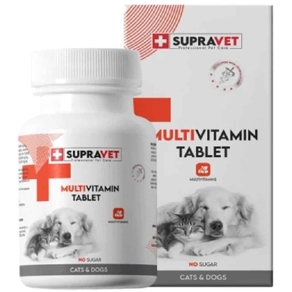 Supravet Kedi ve Köpek İçin Multivitamin Tablet 75'li