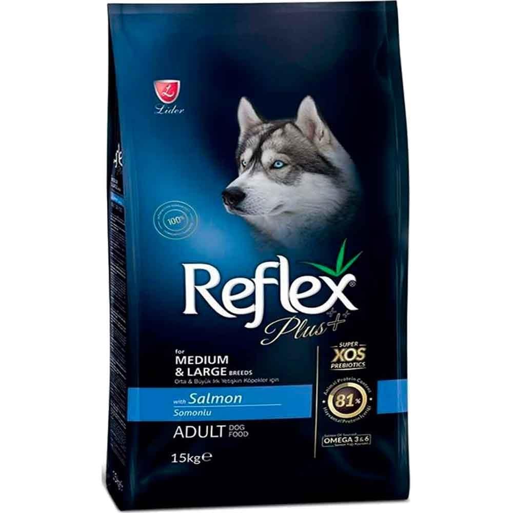 Reflex Plus Somonlu Orta ve Büyük Irk Köpek Maması 15 Kg