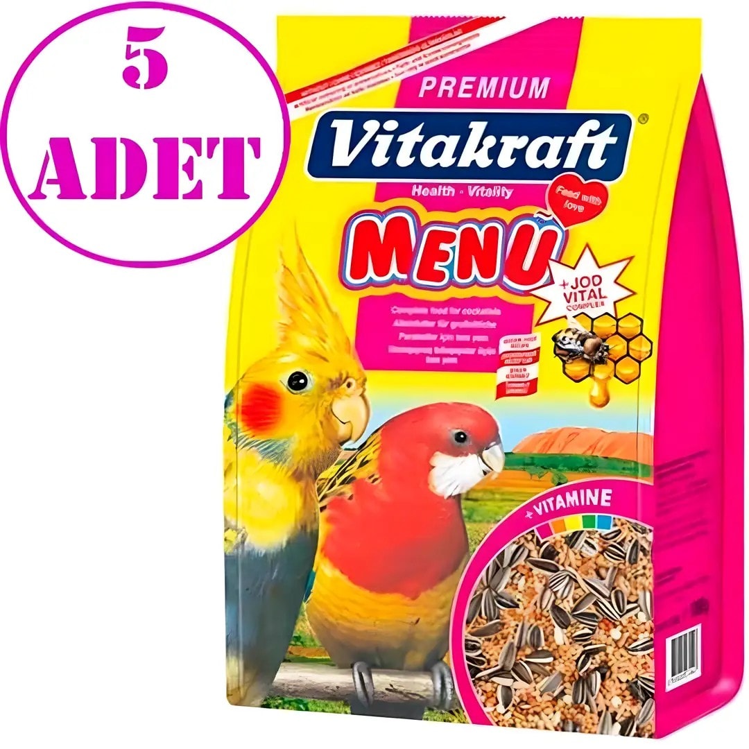 Vitakraft Premium Menü Jod Vital Paraket Yemi 1 Kg 5 AD