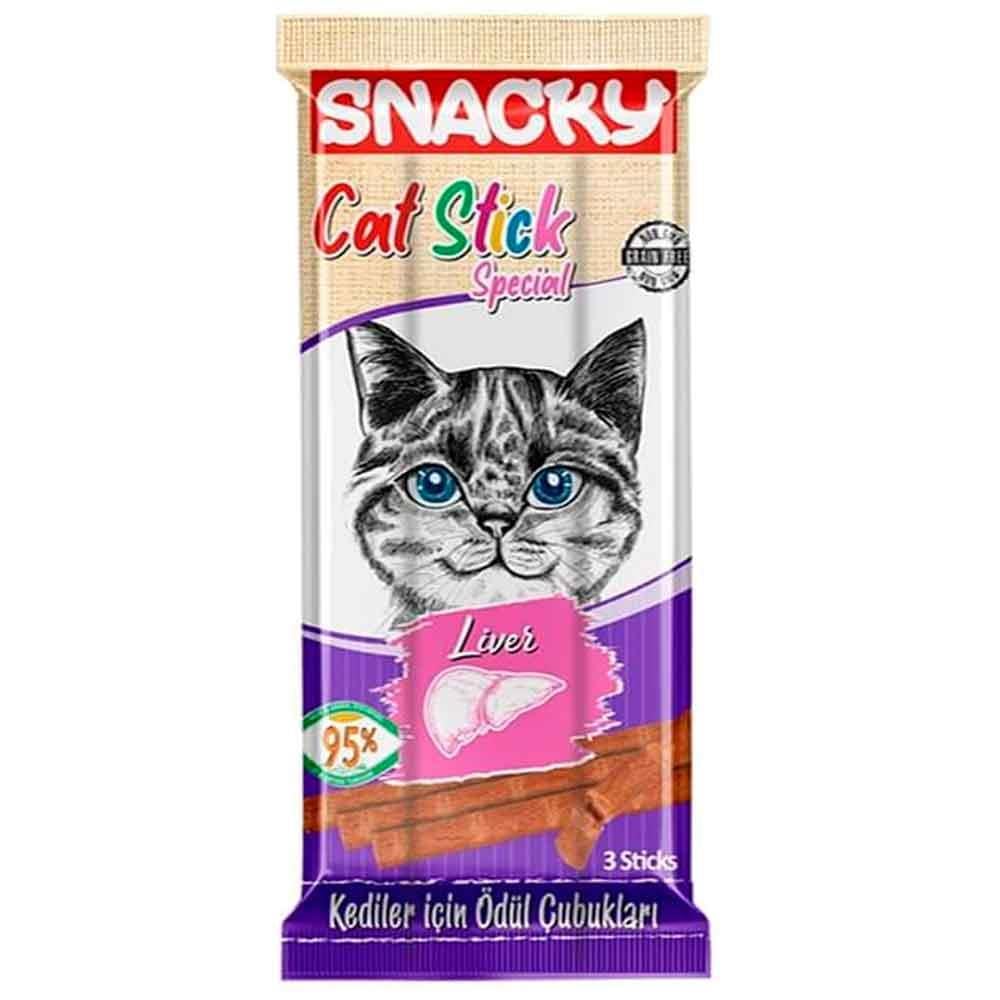 Snacky Ciğerli Stick Kedi Ödülü 3 x 5 gr