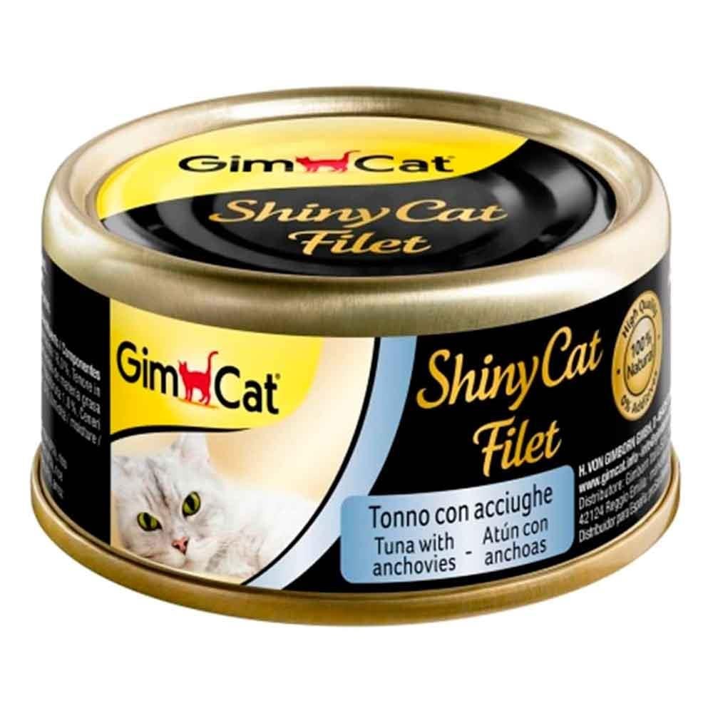 Gimcat Shinycat Kıyılmış Tuna Ançuez Kedi Konservesi 70 Gr