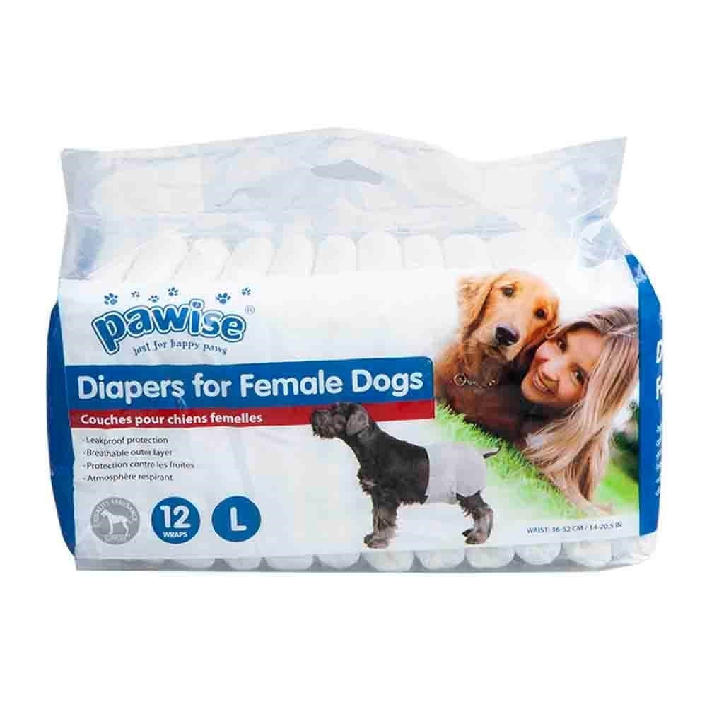 Pawise Dişi Köpek Alt Bağlama Bezi L Boy 12 Adet