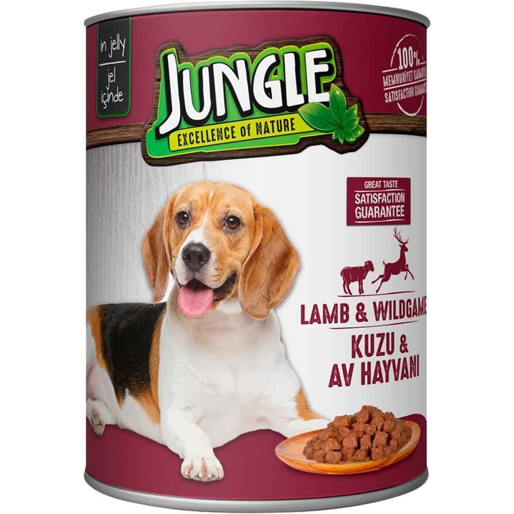 Jungle Köpek Konservesi Kuzu Etli Av Hayvanlı 415 GR