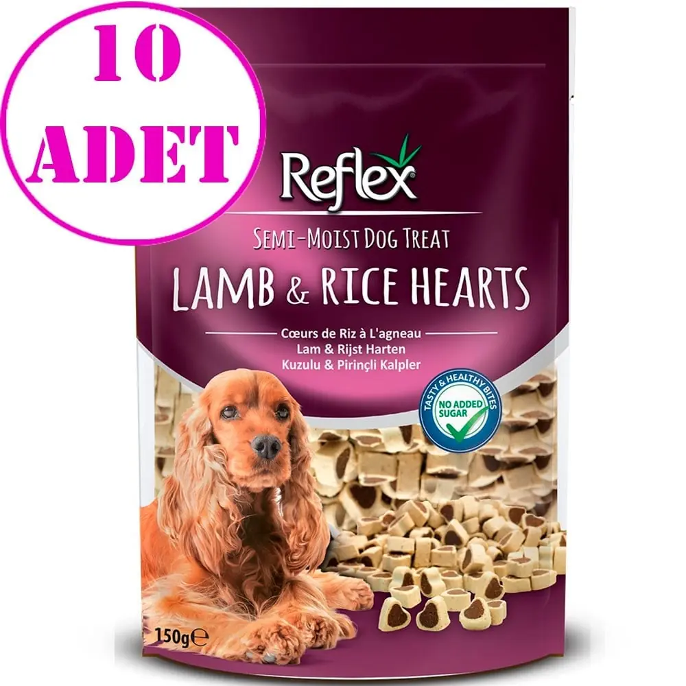 Reflex Kuzulu ve Prinçli Minik Kalpler Yumuşak Köpek Ödülü 150gr 10 AD