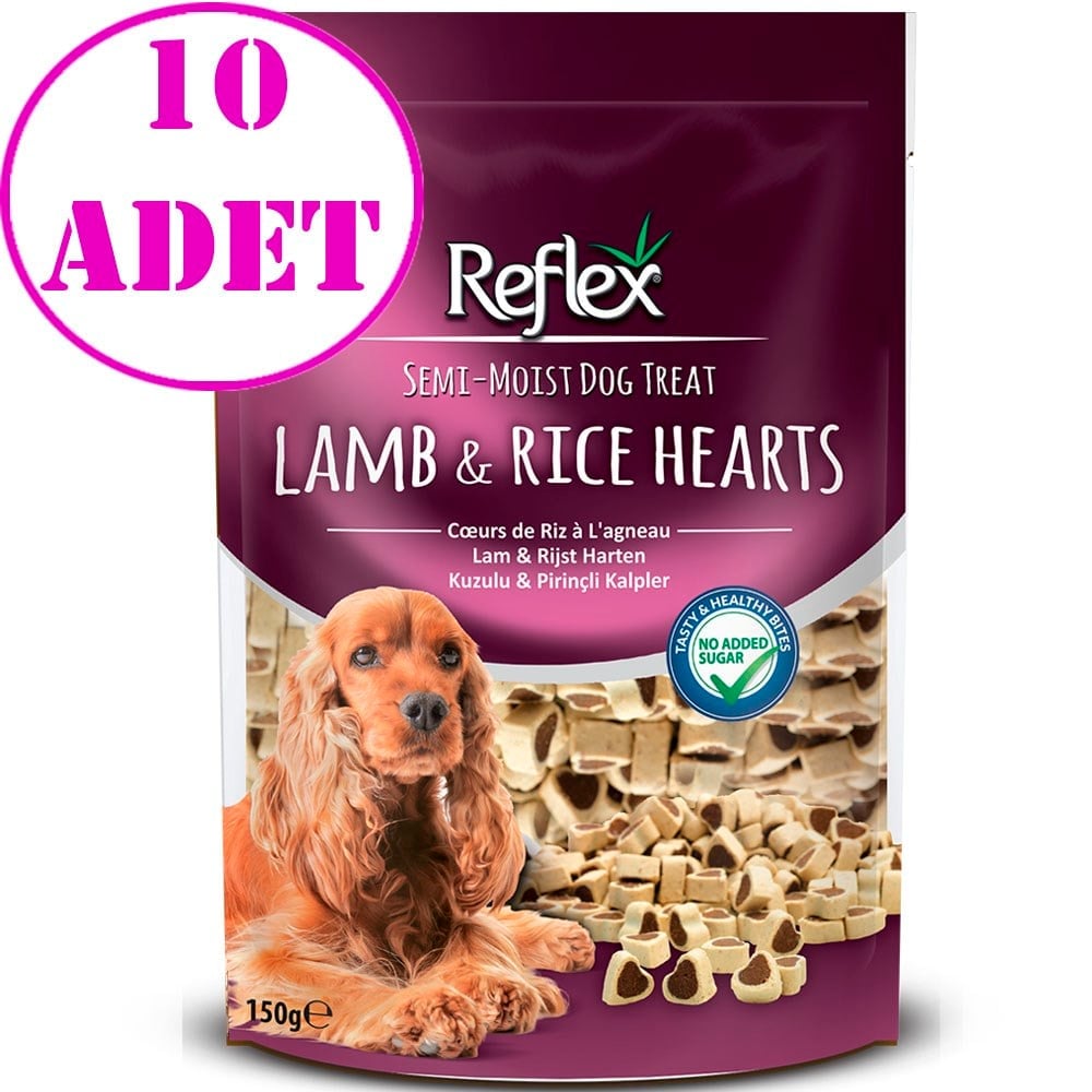 Reflex Kuzulu ve Prinçli Minik Kalpler Yumuşak Köpek Ödülü 150gr 10 AD