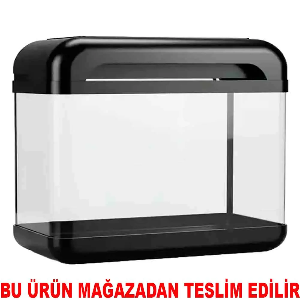 RS 380R Ledli Set Akvaryum Siyah 38x18x37 Cm
