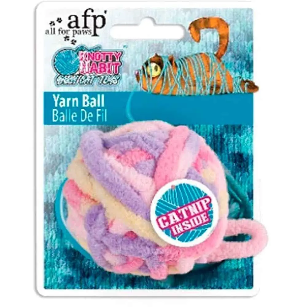 AFP Knotty Habit Kedi Oyuncağı Renkli Yumak Top