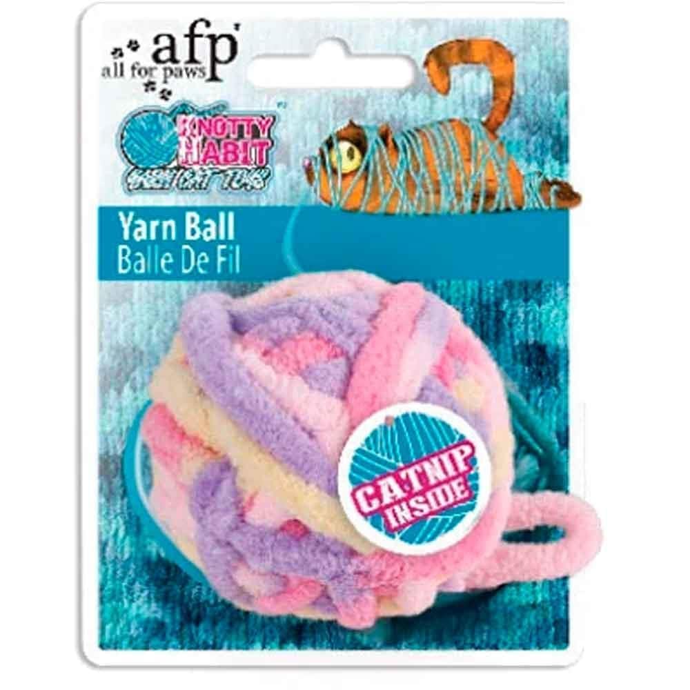 AFP Knotty Habit Kedi Oyuncağı Renkli Yumak Top