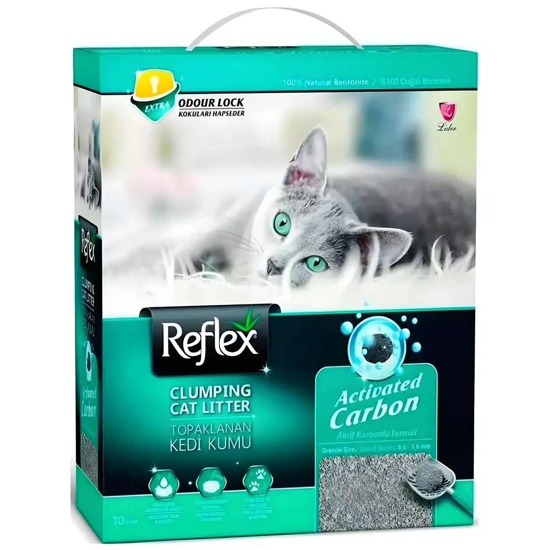 Reflex Kedi Kumu Aktif Karbonlu Topaklanan 10 Lt