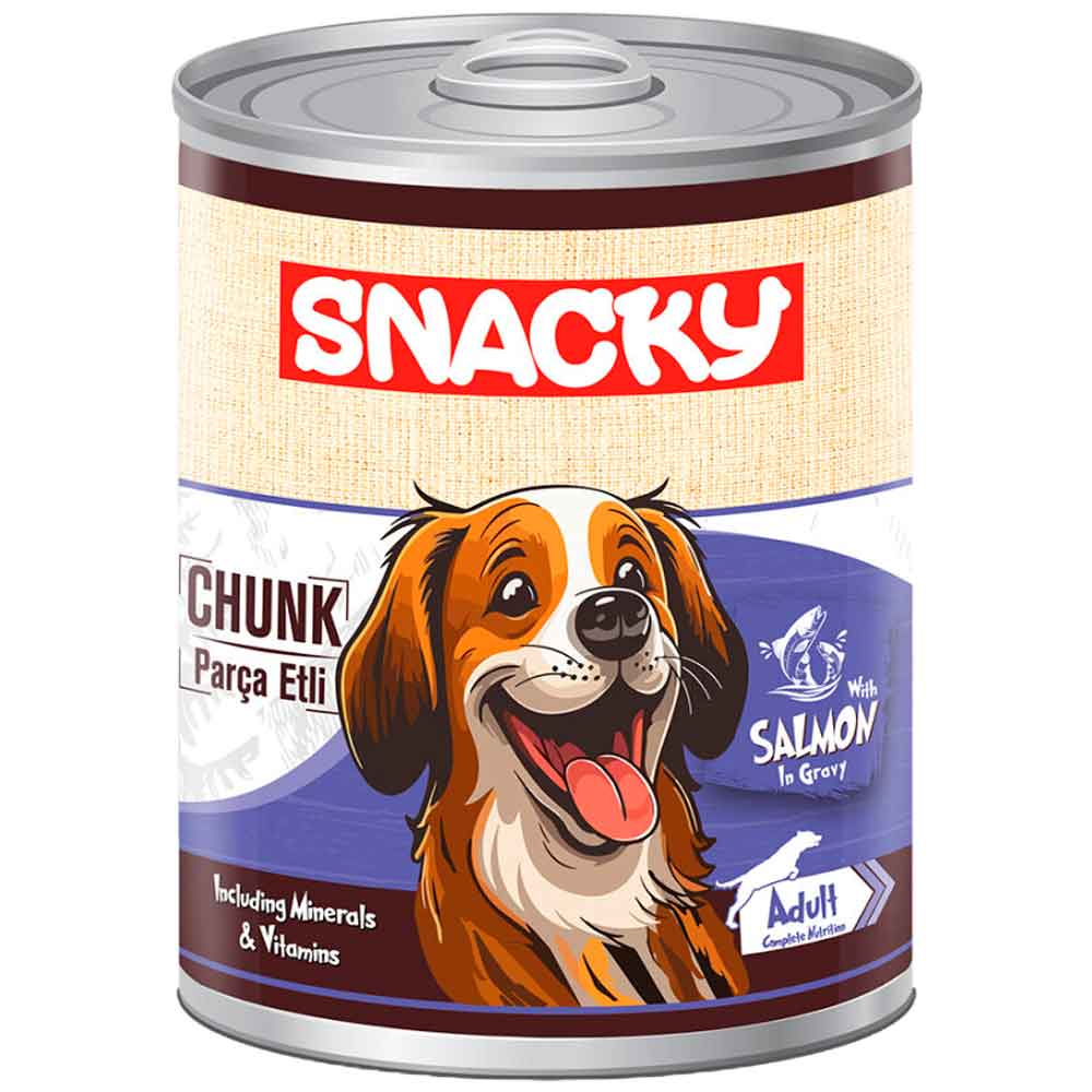 Snacky Chunk Somonlu Köpek Konservesi 400 Gr