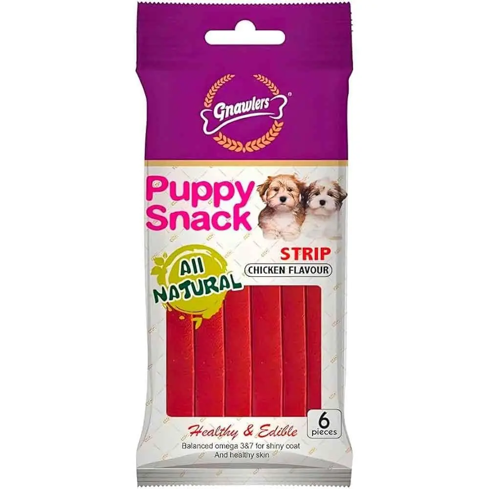 Gnawlers Yavru Köpek Ödülü 6'lı Paket 80 Gr - Tavuk Aromalı