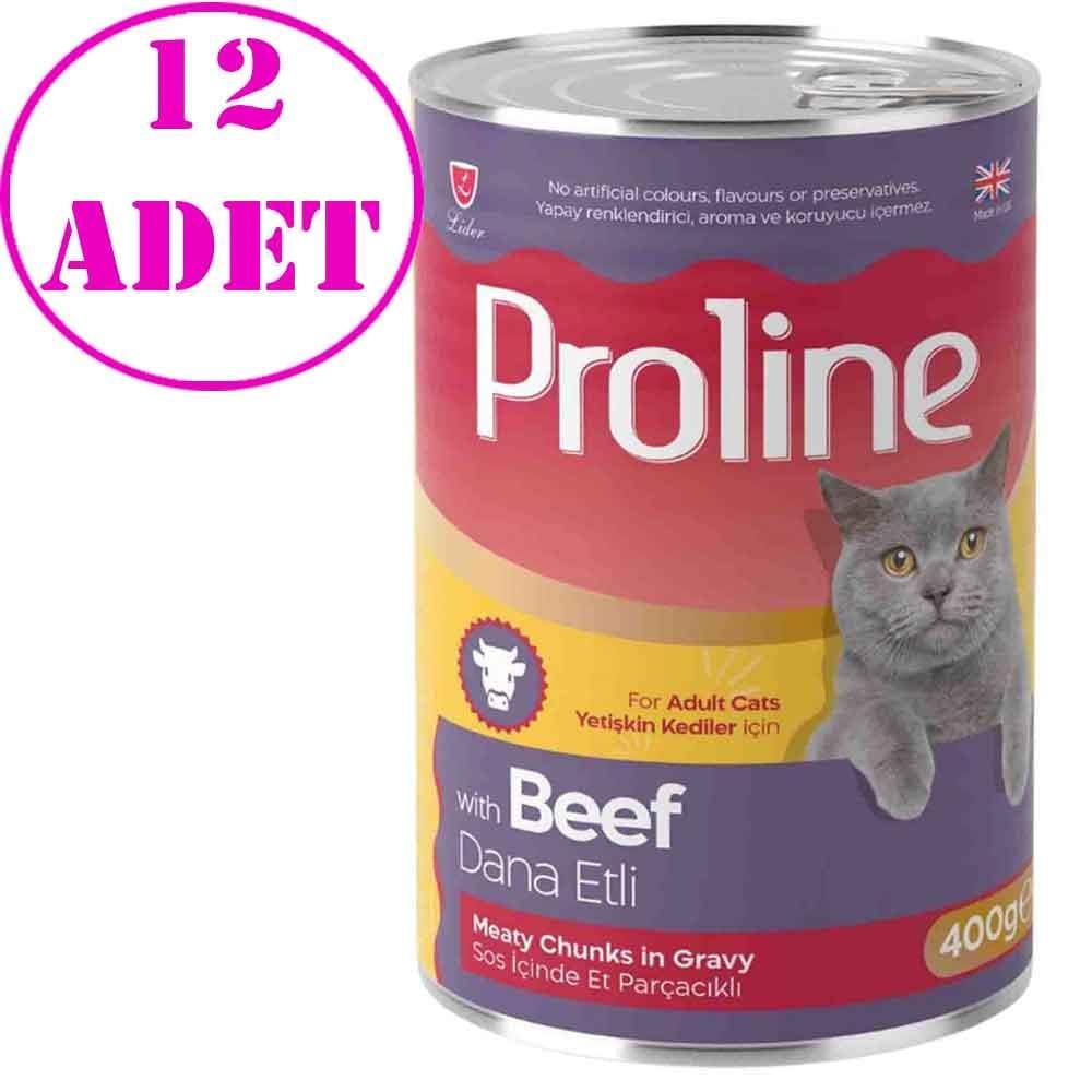 Proline Kedi Konserve Maması Biftekli 400 Gr 12 AD