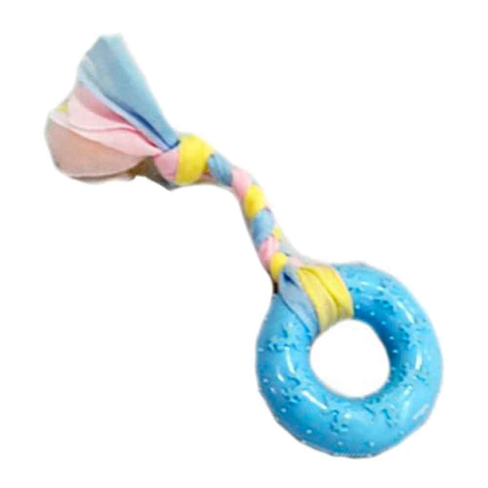 EuroDog Puppy Ufak Halka Diş Kaşıma Köpek Oyuncağı Mavi 16 Cm