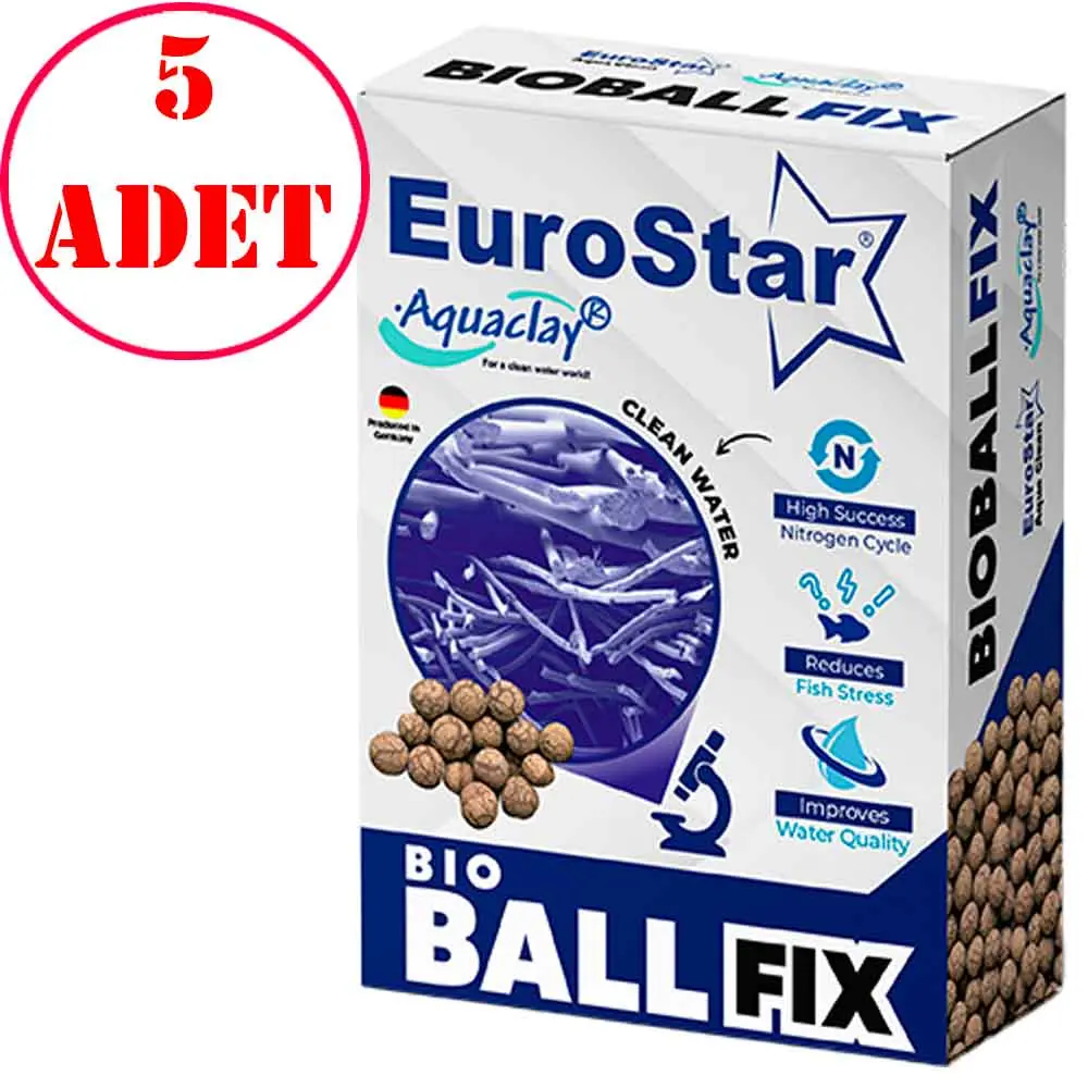 Eurostar Aquaclay Akvaryum Filtre Malzemesi 500 Ml 5 Adet