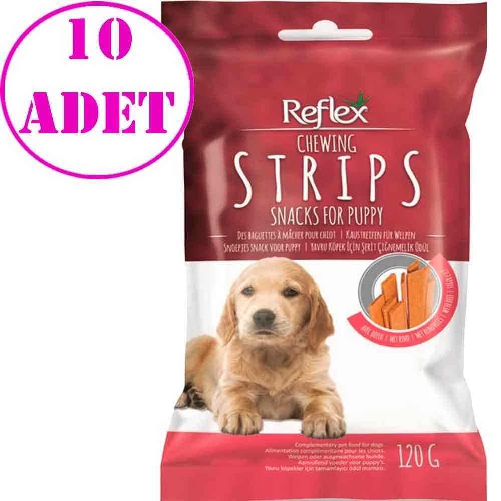 Reflex Şerit Yavru Köpek İçin Çiğnemelik Ödül Maması 120 Gr 10 AD
