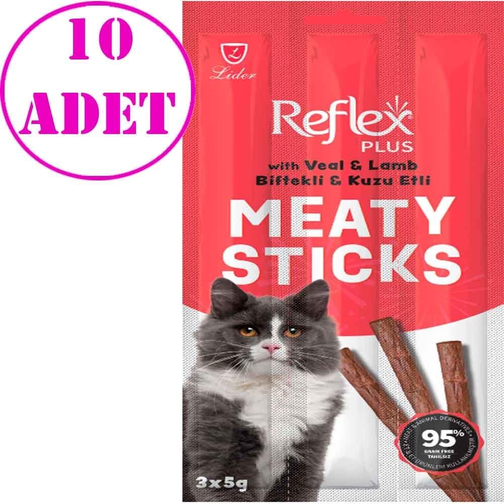 Reflex Biftekli Kuzulu Kedi Ödül Çubuğu 5 Gr 3 Lü 10 AD