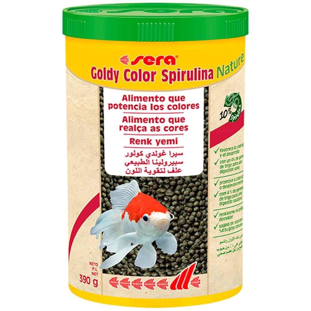 Sera Goldy Color Spirulina Nature Japon Balığı Yemi 1000 ML