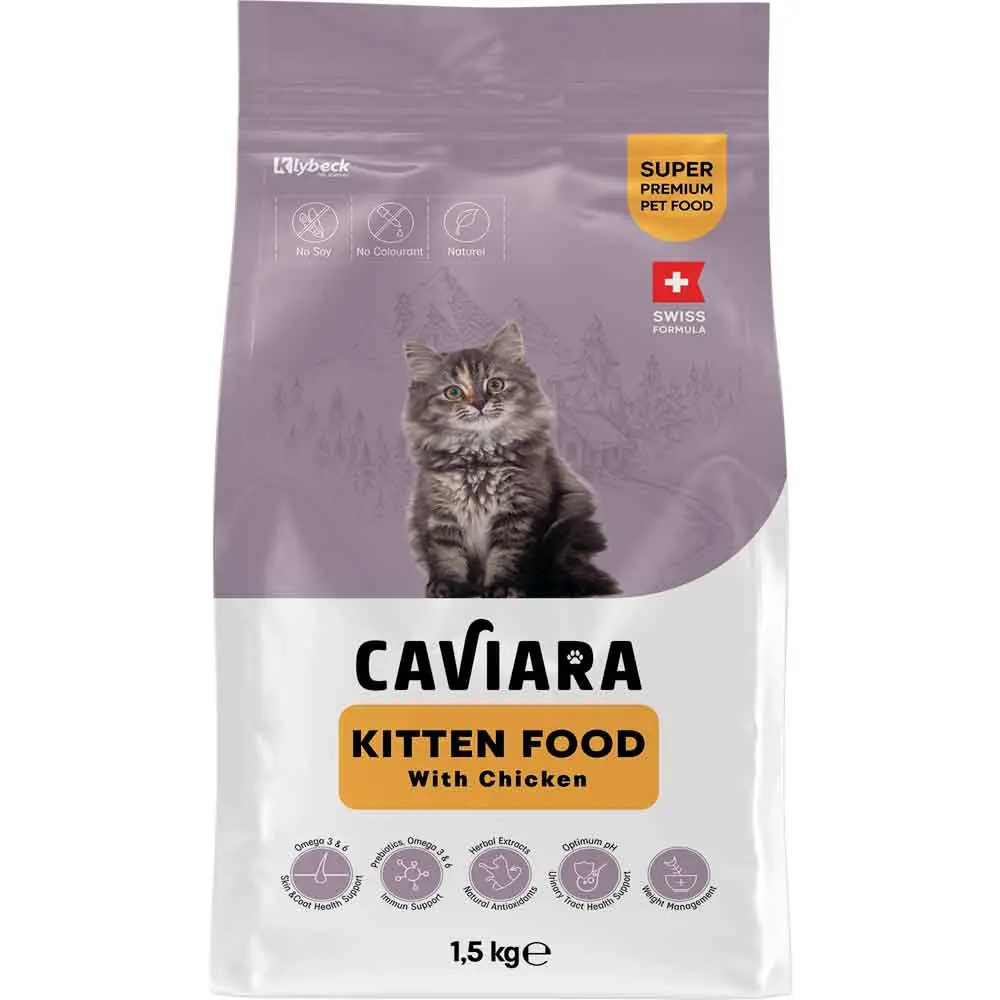 Caviara Tavuklu Yavru Kedi Maması 1,5 Kg
