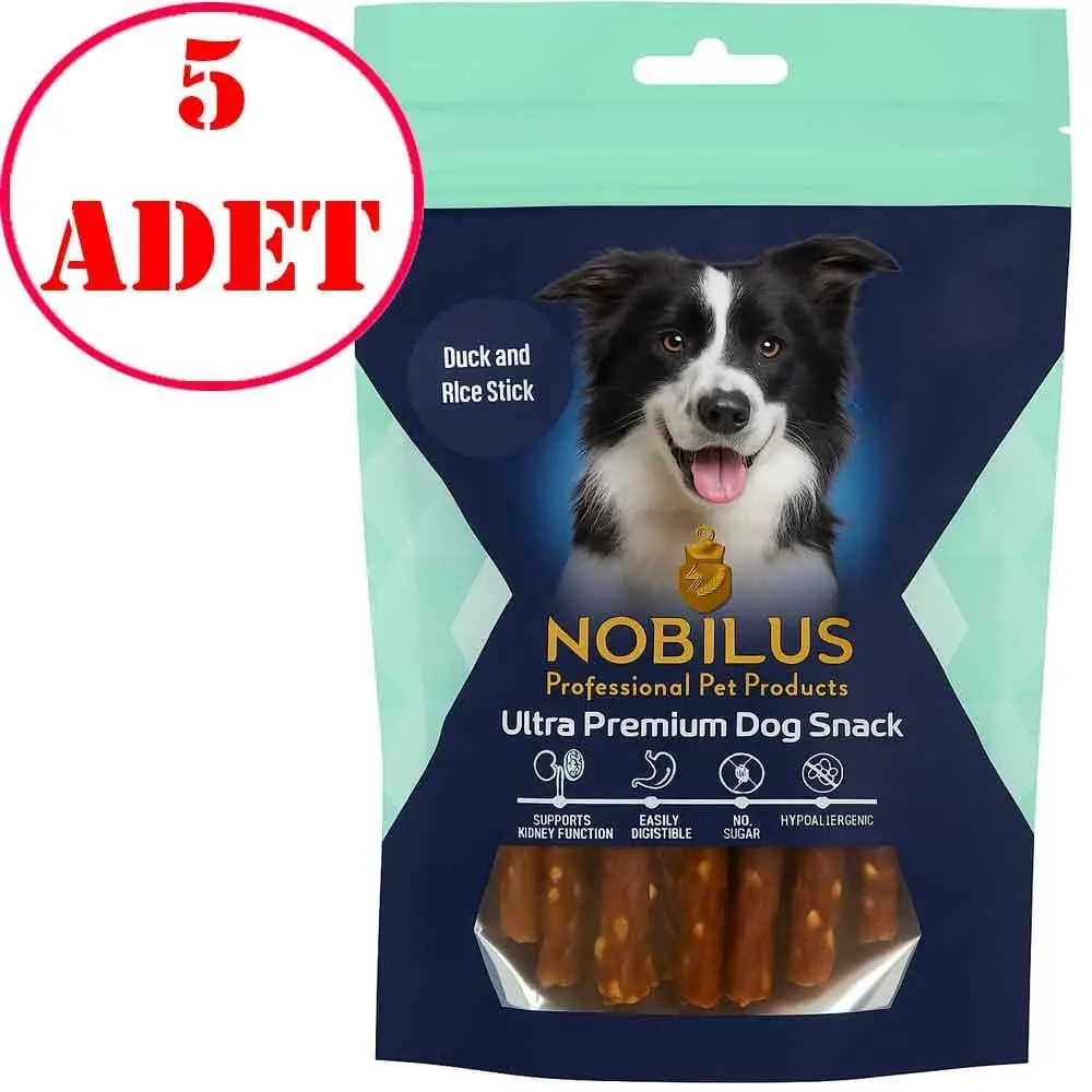 Nobilus Köpek Ödül Maması Ördek ve Pirinçli Çubuklar 80 Gr 5 AD