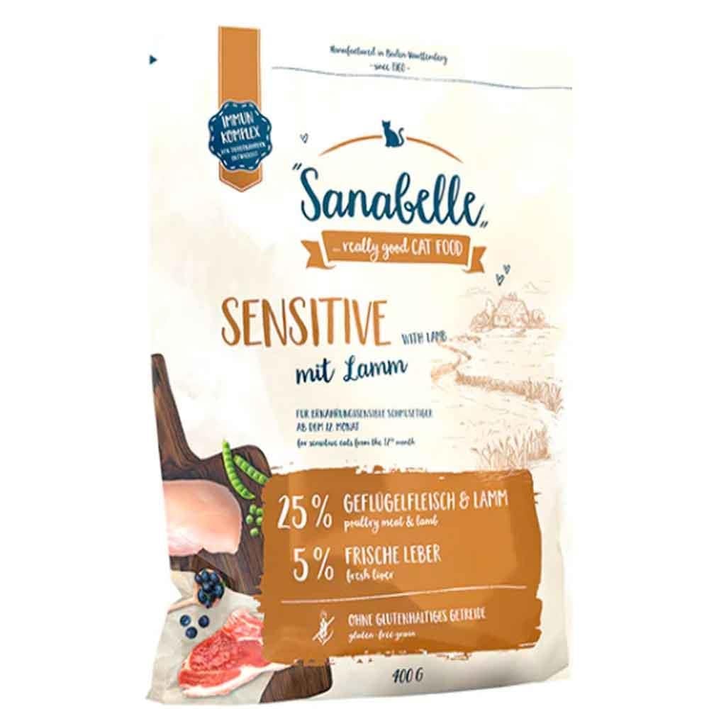 Sanabelle Sensitive Kuzu Etli Hassas Kedi Maması 400 GR