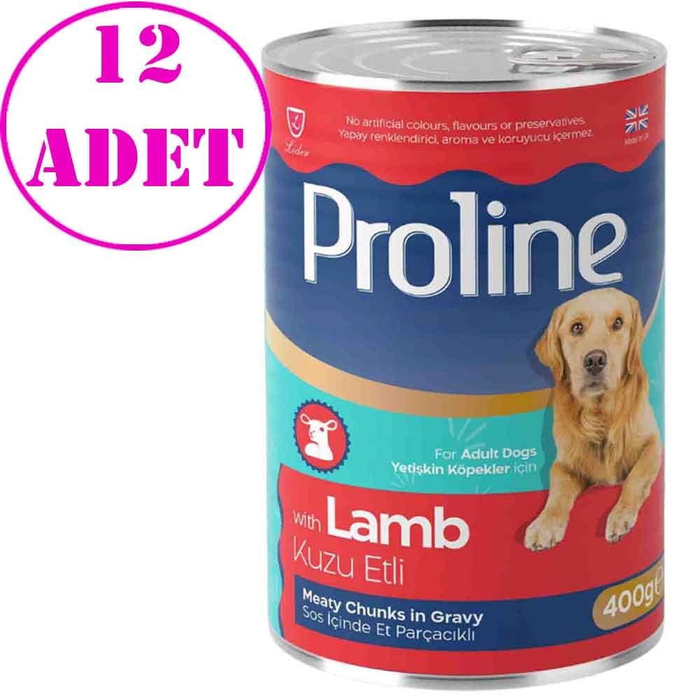 Pro Line Kuzu Etli Köpek Konserve Maması 400 Gr 12 AD