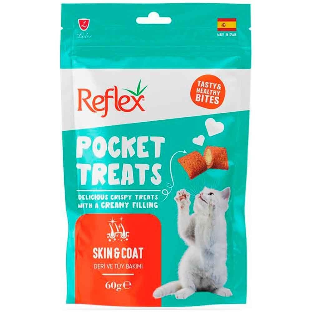 Reflex Pocket Treats Kedi Ödül Maması Deri ve Tüy Bakımı Destekleyici 60 Gr