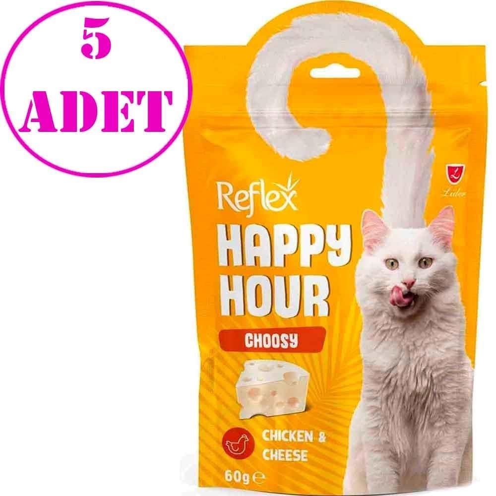 Reflex Happy Hour Choosy Tavuklu ve Peynirli Kedi Ödül Maması 60 Gr 5 AD