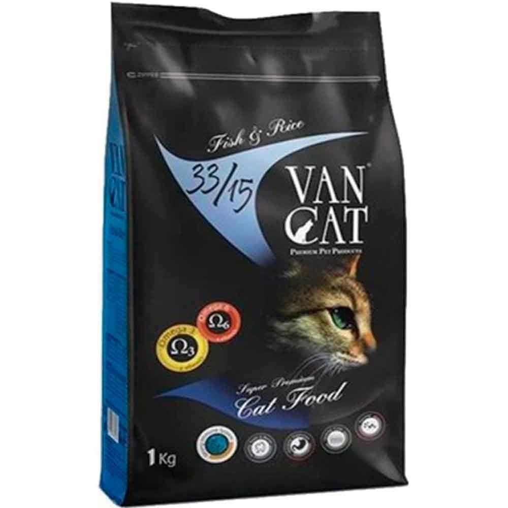 Vancat Balıklı Pirinçli Kuru Kedi Maması 1 Kg