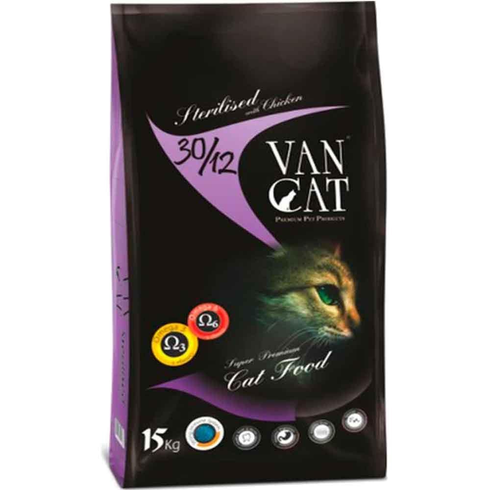 Vancat Sterilised Tavuklu Kısırlaştırılmış Kedi Maması 15 Kg
