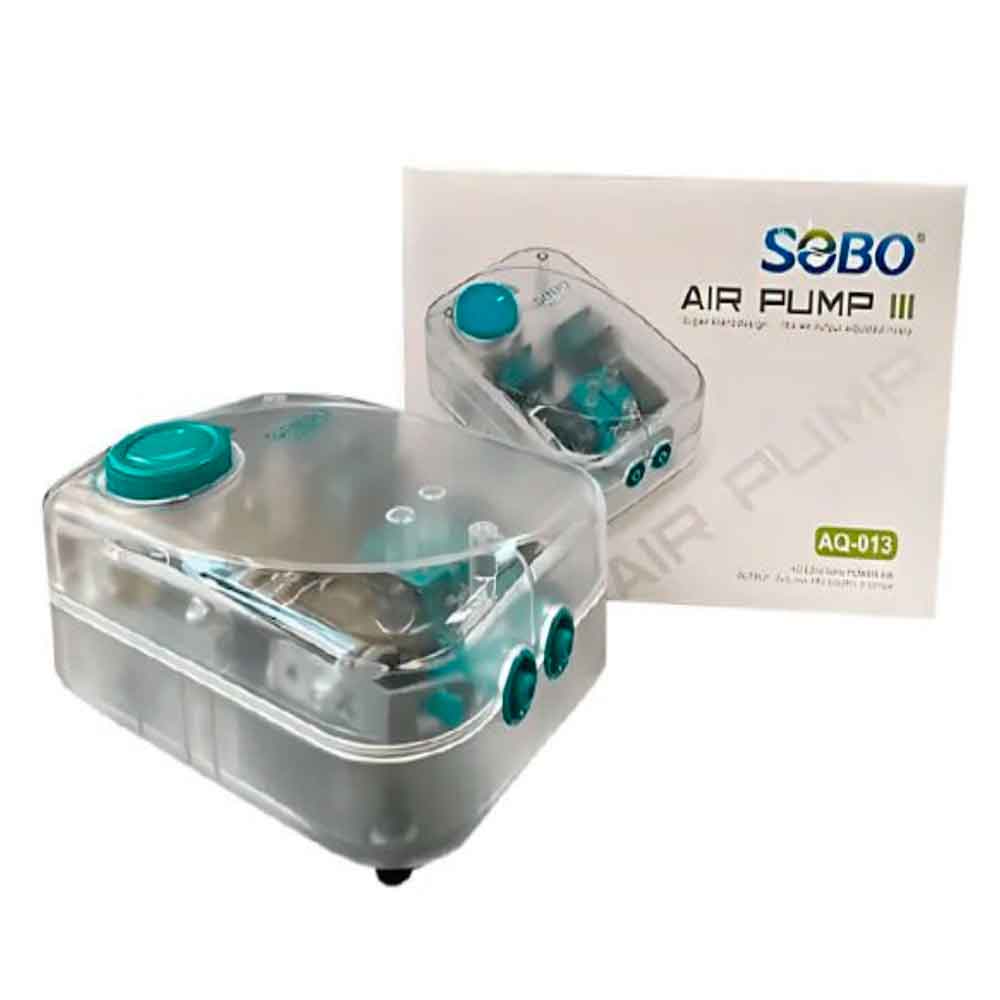 SOBO AQ-013 Çift Çıkışlı Şeffaf Hava Motoru