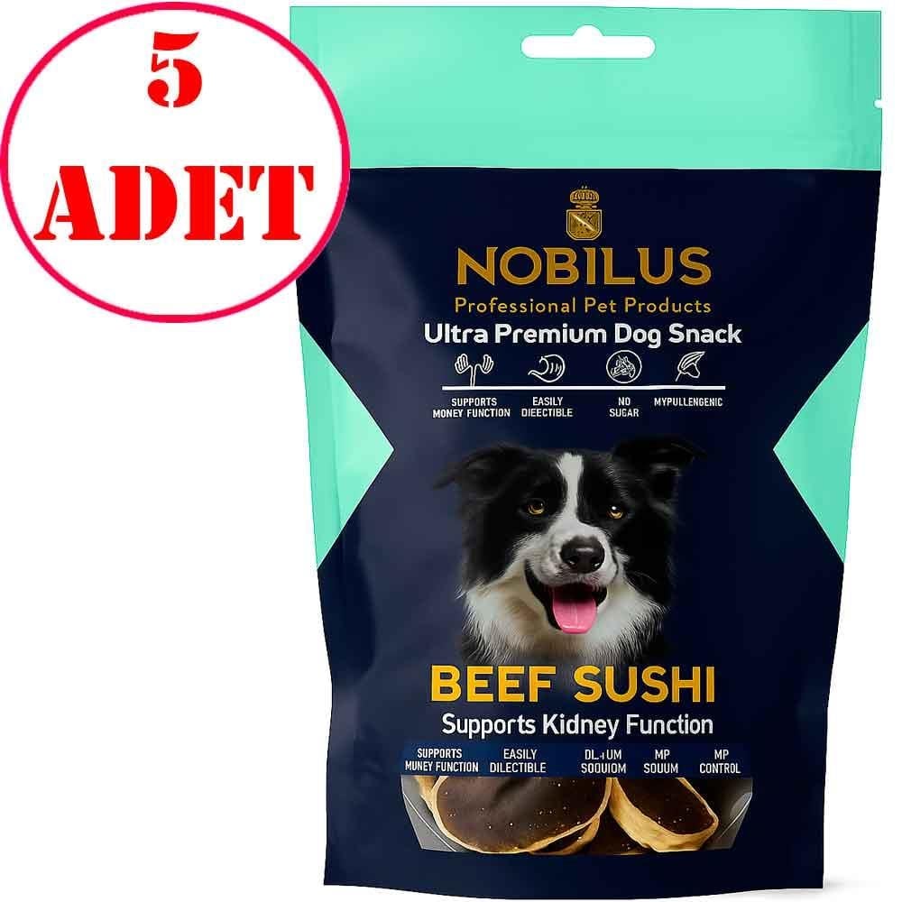 Nobilus Köpek Ödül Maması Biftekli Sushi 80 Gr 5 AD