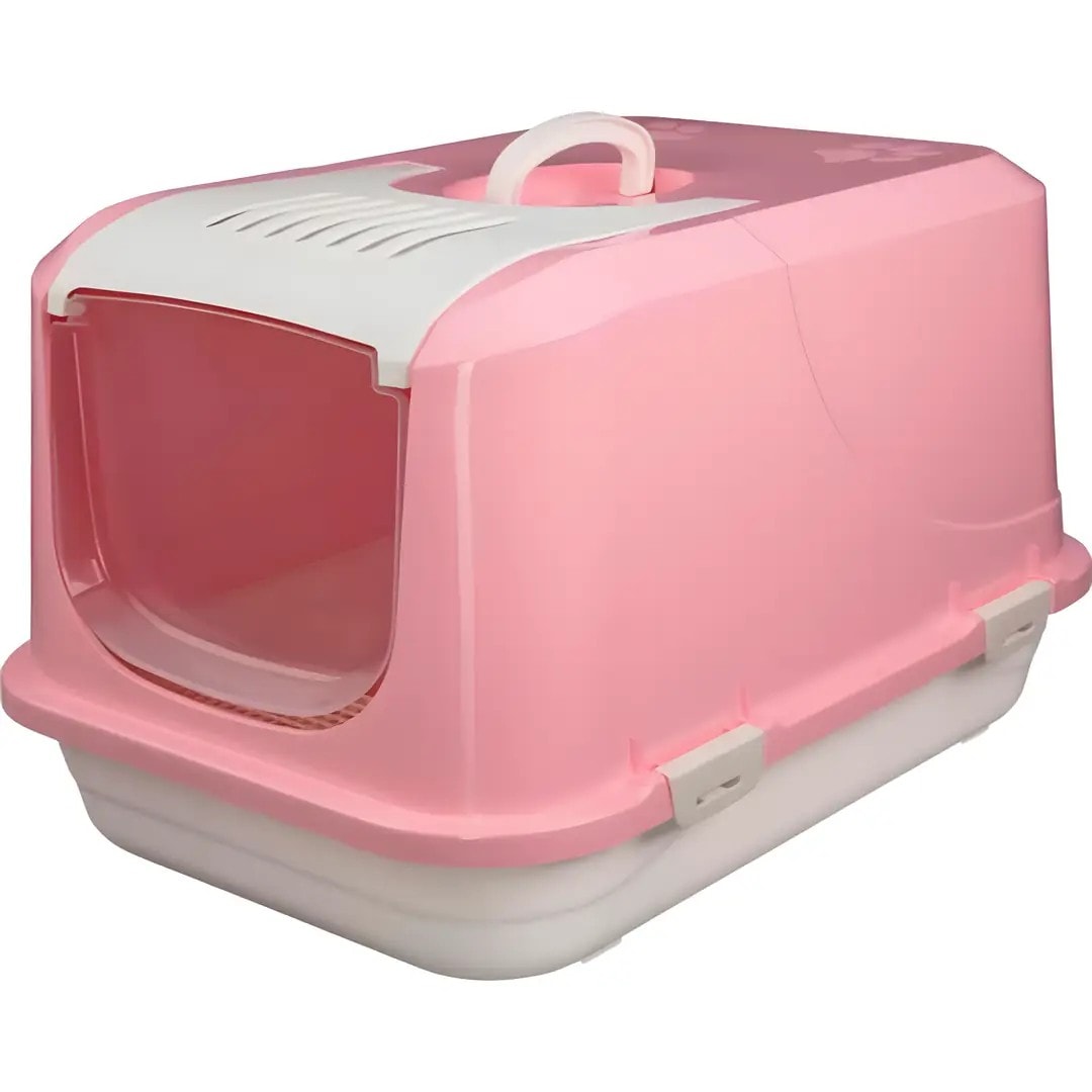 Amazon Kapalı Kedi Tuvaleti Pembe L