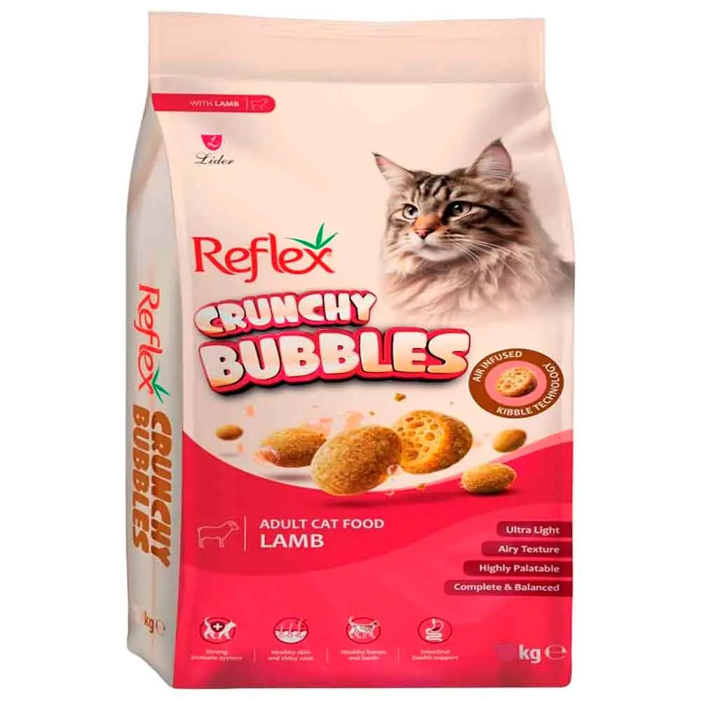 Reflex Crunchy Bubbles Kuzu Etli Yetişkin Kedi Maması 1 Kg
