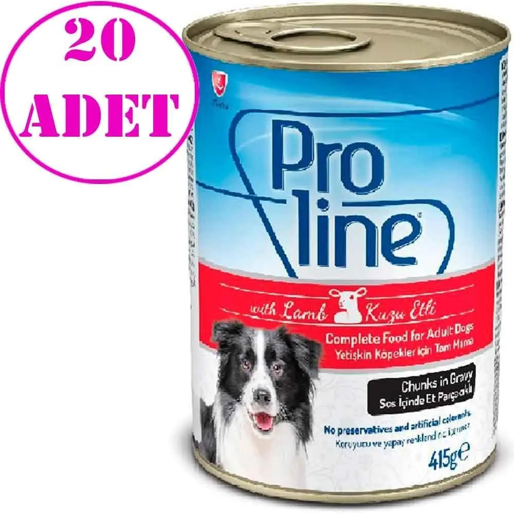 Pro Line Kuzulu Yetişkin Köpek Konservesi 415 Gr 20 AD