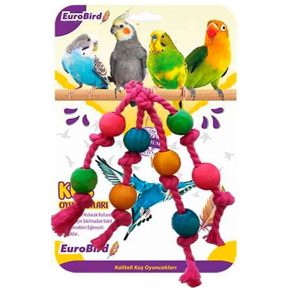EuroBird Kuş Oyuncağı İpli Boncuk