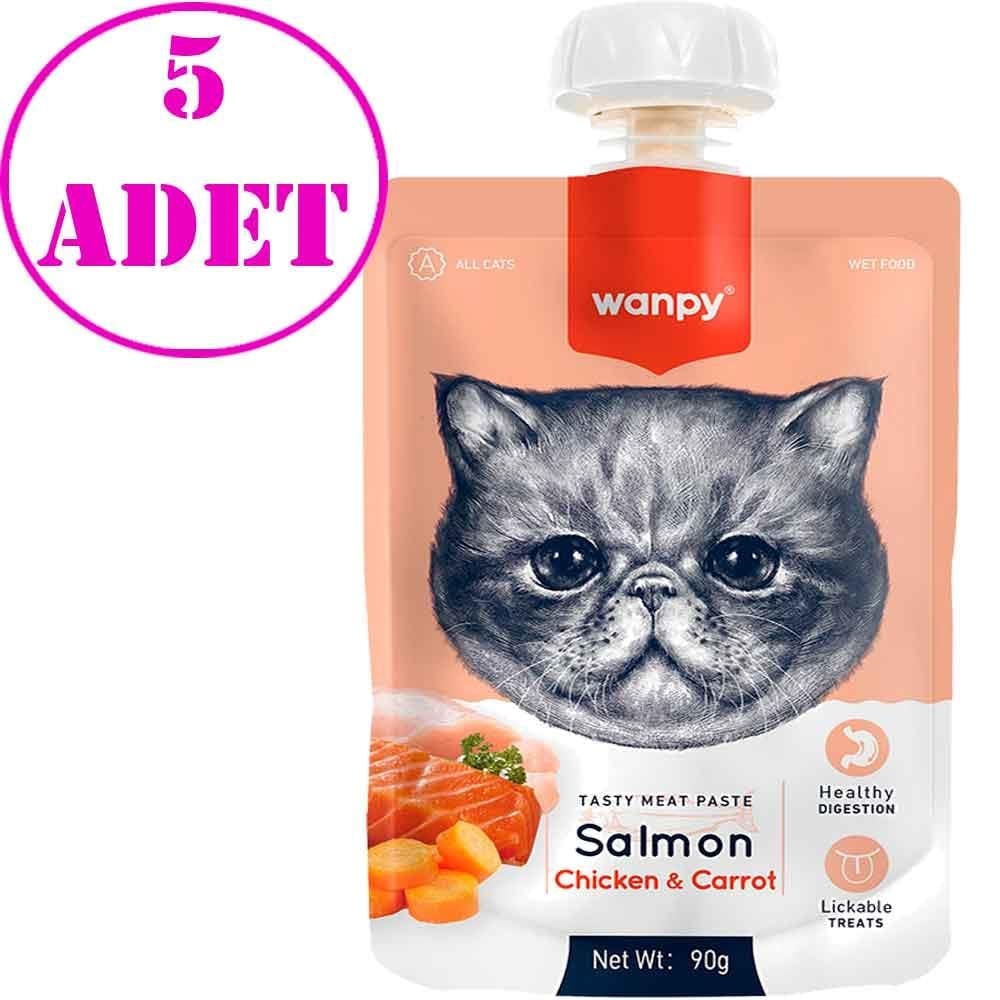 Wanpy Kedi Ödülü Somonlu Tavuklu Ezme 90 Gr 5 AD