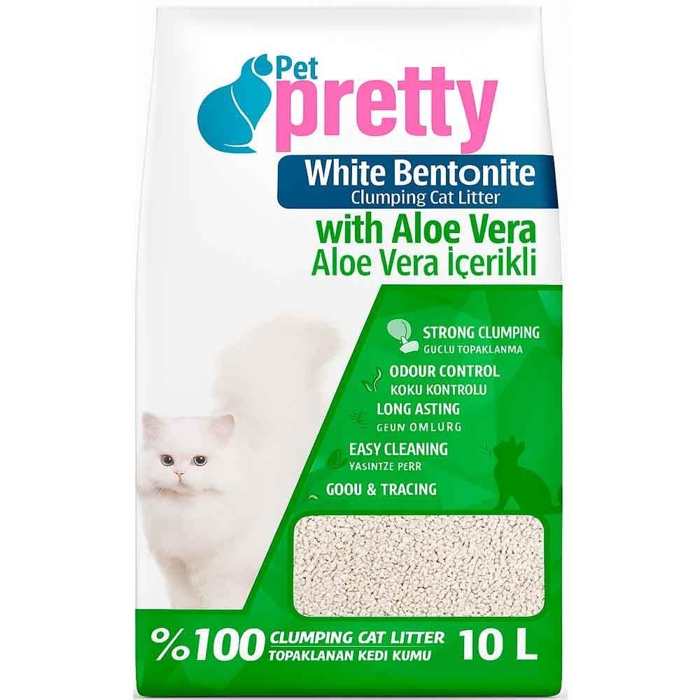 PETPRETTY Kedi Kumu Aloe Vera İnce 10 LT