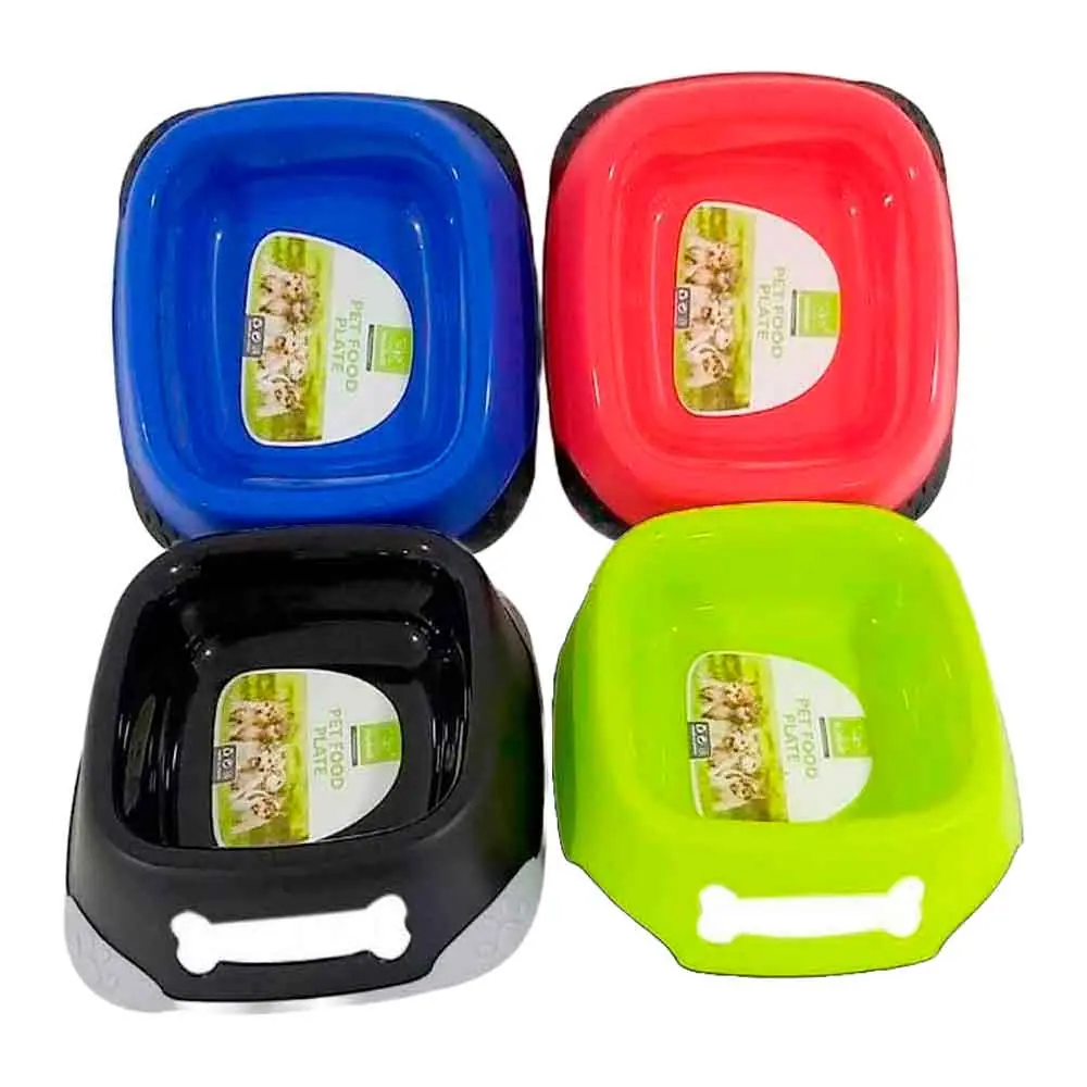 Nunbell Kedi Köpek İçin Plastik Mama Kabı Tekli L
